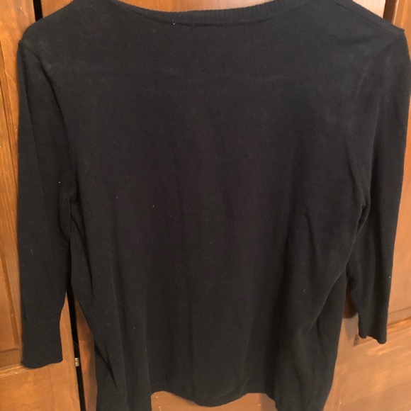 BP Nordstrom Black 3/4 Sleeve Cardigan - Picture 3 of 4